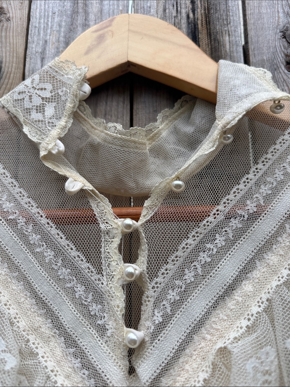 Gunne Sax 70s bridal collection prairie Lace Dress - Picture 10 of 13